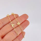 Pulso Bebé Aro Seguido Oso 1.7 g / 15.5 cm / 1.6 mm Oro Amarillo 18K