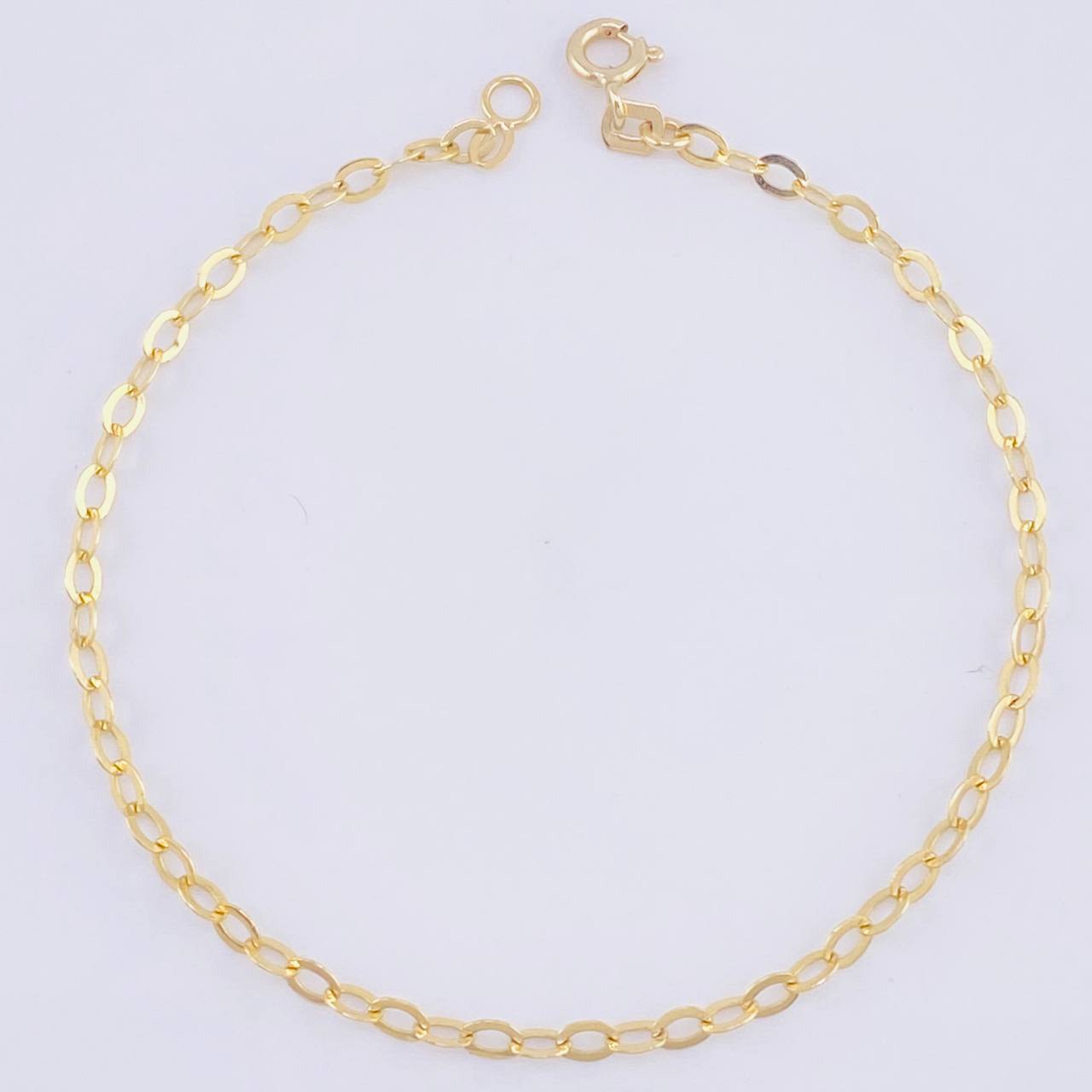 Pulso Aro Seguido 1.5gr / 18.5cm / 2.5mm Oro Amarillo 18K