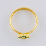 Anillo Trebol Cuatro Hojas 1.25 g / T5 1/2 Oro Amarillo 18K
