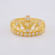 Anillo Corazón Corona 15S 2.95 g / T7 Oro Amarillo 18K