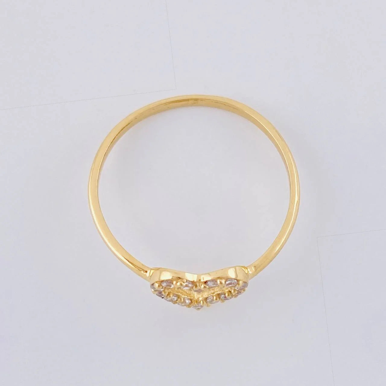 Anillo Silueta Corazón 1.3 g / T6 1/2 Oro Amarillo 18K