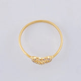 Anillo Silueta Corazón 1.3 g / T6 1/2 Oro Amarillo 18K