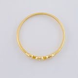 Anillo Burbujas Entrelazadas 1.1 g / T8 1/4 Oro Amarillo 18K