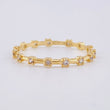 Anillo Linea Destellos 0.9 g / T7 Oro Amarillo 18K