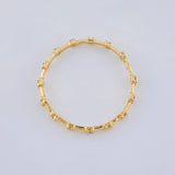 Anillo Linea Destellos 0.9 g / T7 Oro Amarillo 18K