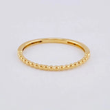 Anillo Burbujas Parciales 1.1g / T5 1/2 Oro Amarillo 18K
