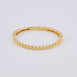 Anillo Burbujas Parciales 1.1 g / T6 3/4 Oro Amarillo 18K
