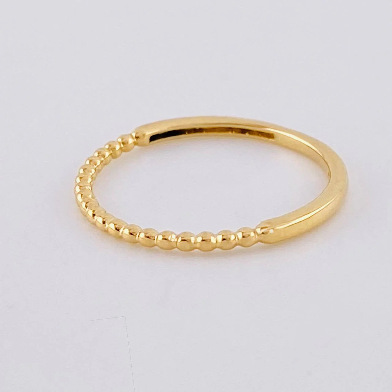 Anillo Burbujas Parciales 1.2 g / T6 1/2 Oro Amarillo 18K
