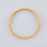 Anillo Burbujas Parciales 1.1 g / T6 3/4 Oro Amarillo 18K