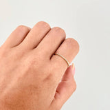 Anillo Burbujas Parciales 1.2 g / T6 1/2 Oro Amarillo 18K