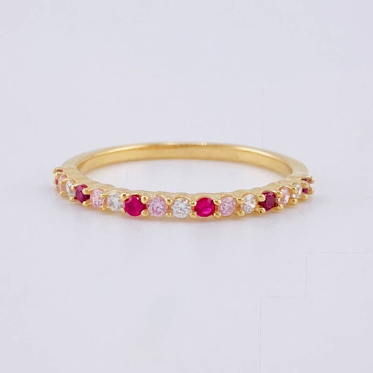 Anillo Churumbela Intercalado 1.6 g / T6 1/4 Oro Amarillo 18K