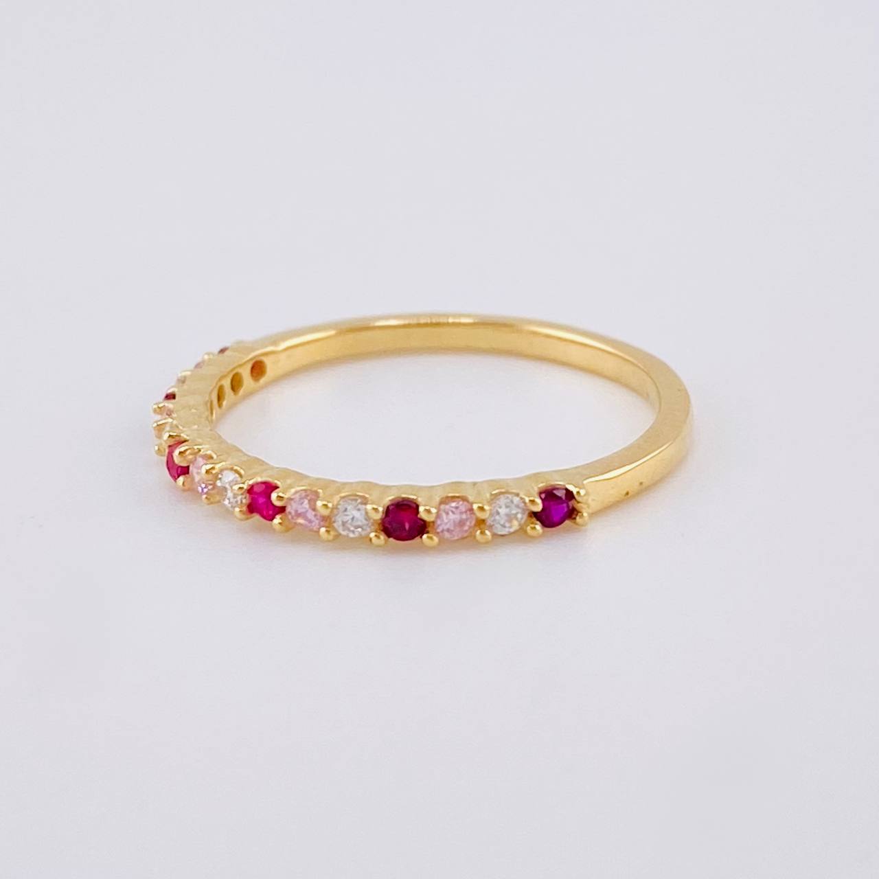 Anillo Churumbela Intercalado 1.6 g / T6 1/4 Oro Amarillo 18K
