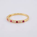 Anillo Churumbela Intercalado 1.6 g / T6 1/4 Oro Amarillo 18K