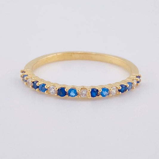 Anillo Churumbela Intercalado 1.5 g / T5 3/4 Oro Amarillo 18K