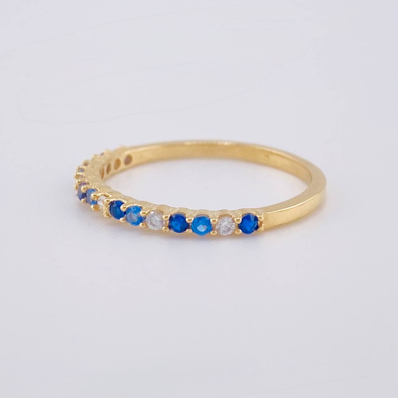 Anillo Churumbela Intercalado 1.5 g / T5 3/4 Oro Amarillo 18K