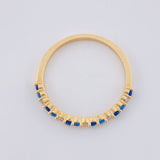 Anillo Churumbela Intercalado 1.6 g / T6 3/4 Oro Amarillo 18K