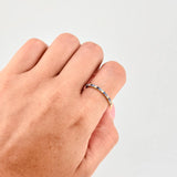 Anillo Churumbela Intercalado 1.6 g / T6 3/4 Oro Amarillo 18K