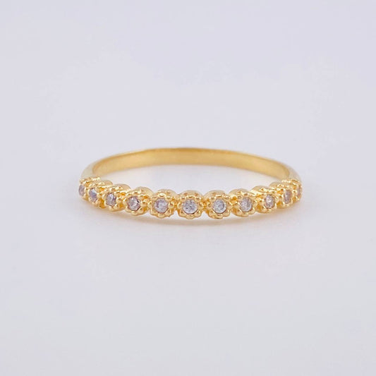 Anillo Churumbela Burbujas 1.6 g / T6 3/4 Oro Amarillo 18K