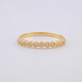 Anillo Churumbela Burbujas 1.6 g / T6 3/4 Oro Amarillo 18K