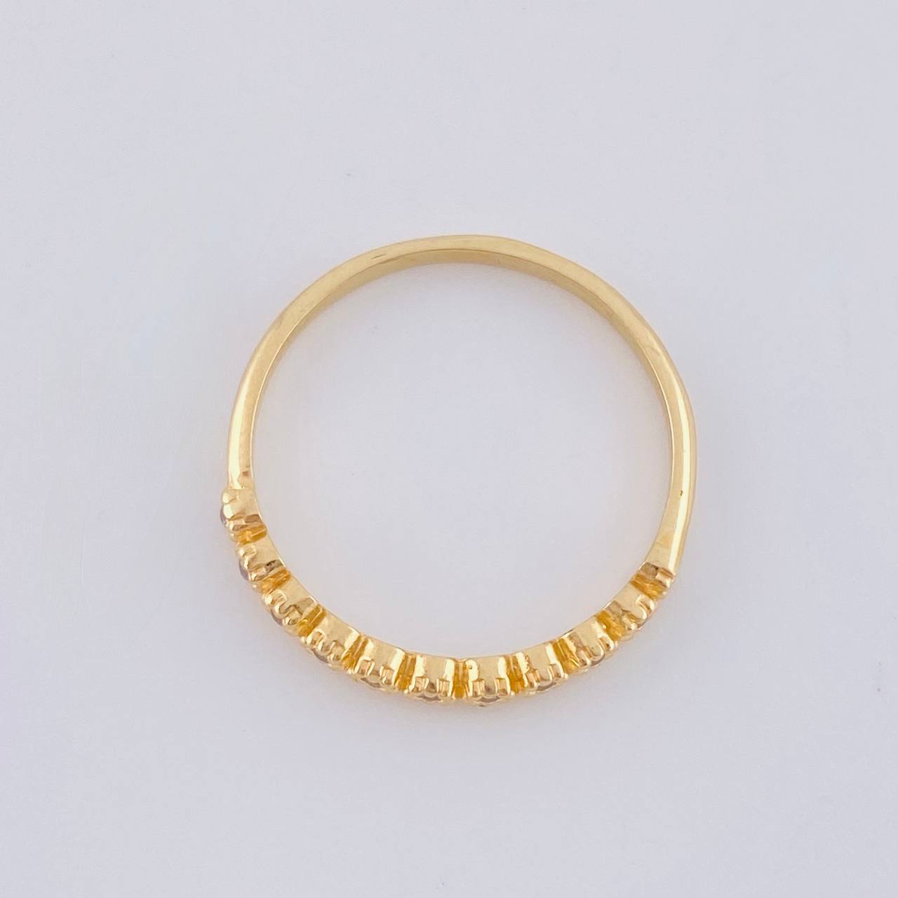 Anillo Churumbela Burbujas 1.6 g / T6 3/4 Oro Amarillo 18K
