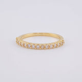Anillo Churumbela Carril Tupido 1.7 g / T5 3/4 Oro Amarillo 18K