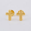 Topos Cruz Lisa 0.6 g / 9 mm Oro Amarillo 18K