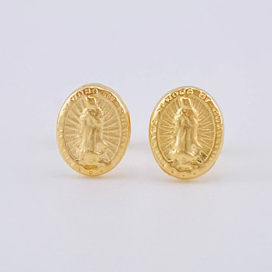 Topos Virgen Guadalupe 0.7 g / 8.2 mm Oro Amarillo 18K
