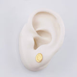 Topos Virgen Guadalupe 0.6 g / 7 mm Oro Amarillo 18K