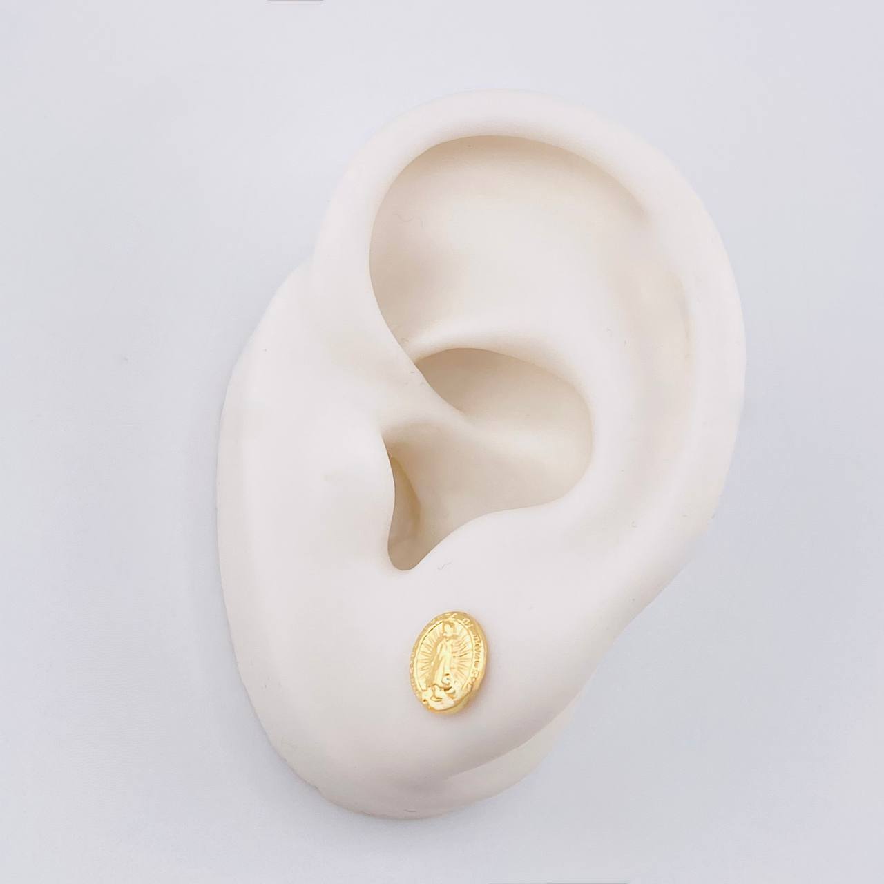 Topos Virgen Guadalupe 0.7 g / 8.2 mm Oro Amarillo 18K