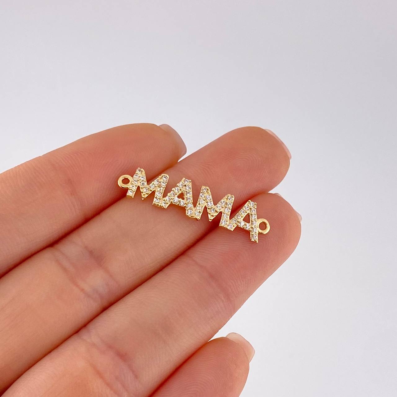 Herraje Mama 1.25 g / 1.9 cm Oro Amarillo 18K