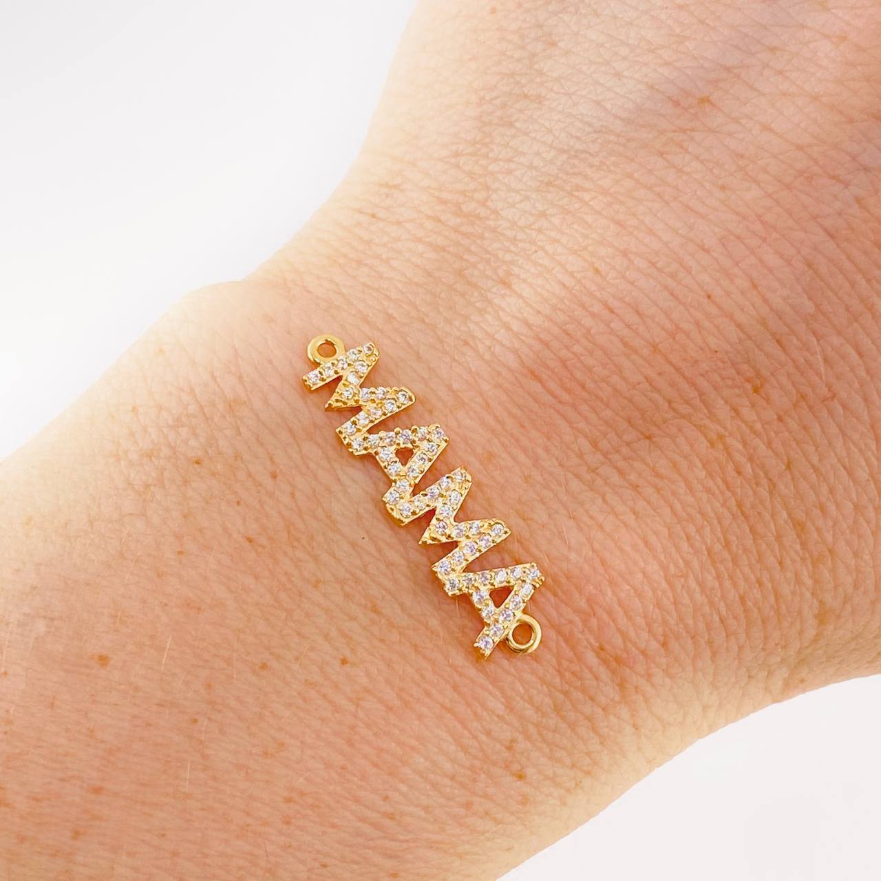 Herraje Mama 1.25 g / 1.9 cm Oro Amarillo 18K