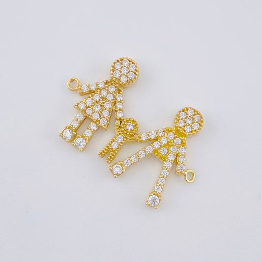 Herraje Familia 1.65 g / 2.3 cm Oro Amarillo 18K