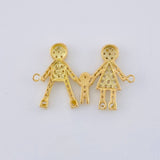 Herraje Familia 1.65 g / 2.3 cm Oro Amarillo 18K