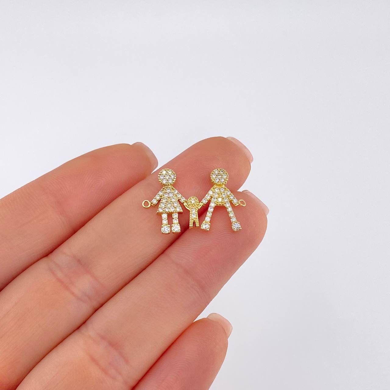 Herraje Familia 1.65 g / 2.3 cm Oro Amarillo 18K