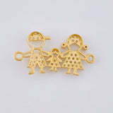 Herraje Familia 1.65 g / 2.3 cm Oro Amarillo 18K