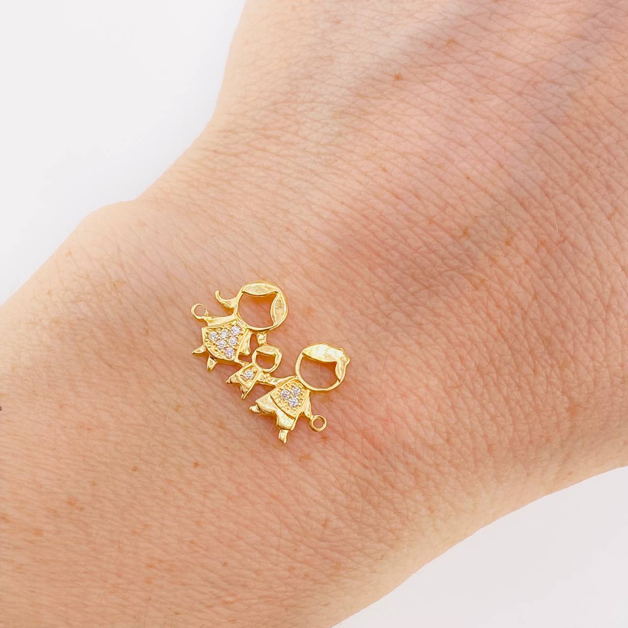 Herraje Familia 1 g / 1.8 cm Oro Amarillo 18K