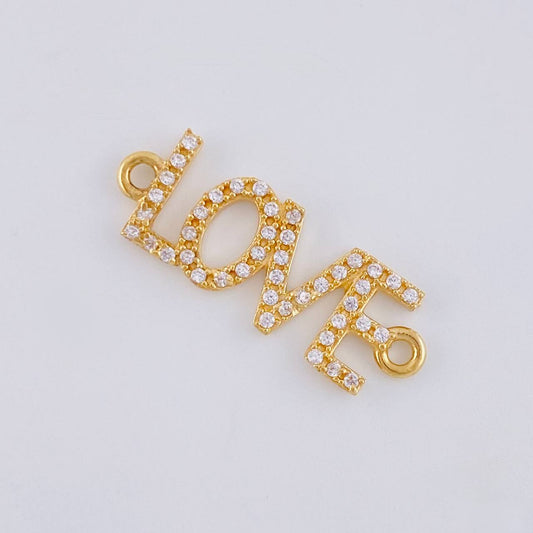 Herraje Love 1.45 g / 2.4 cm Oro Amarillo 18K