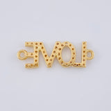 Herraje Love 1.45 g / 2.4 cm Oro Amarillo 18K