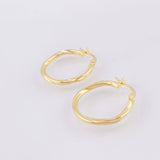 Candongas Eve Delgadas 1.05gr / 2.3cm / Oro Amarillo 18K *