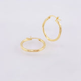 Candongas Eve Delgadas 1.05gr / 2.3cm / Oro Amarillo 18K *