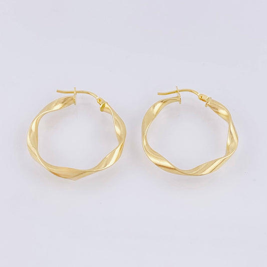 Candongas Siena 2.3gr / 3.3cm / Oro Amarillo 18K