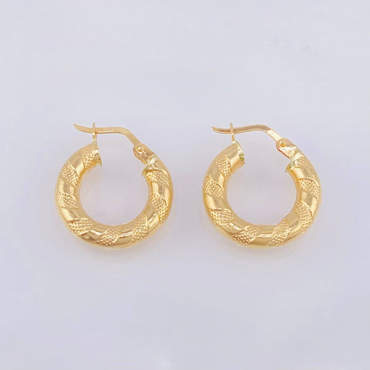 Candongas Noel 2.1gr / 2cm / Oro Amarillo 18K