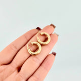 Candongas Noel 2.1gr / 2cm / Oro Amarillo 18K
