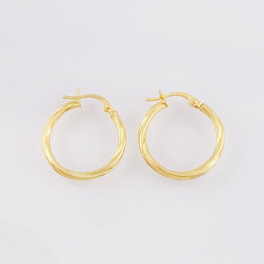 Candongas Mary 1.6gr / 2.3cm / Oro Amarillo 18K *