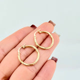 Candongas Mary 1.6gr / 2.3cm / Oro Amarillo 18K *