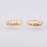 Candongas Trio 1g / 1.5cm Tres Oros 18K