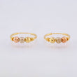 Candongas Trio 1.2 g / 1.5 cm Tres Oros 18K