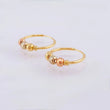 Candongas Trio 0.95g / 1.2cm Tres Oros 18K