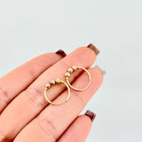 Candongas Trio 0.95 g / 1.2 cm Tres Oros 18K