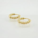 Candongas Aro Bolas 1.85gr / 1.1cm / Oro Amarillo 18K *